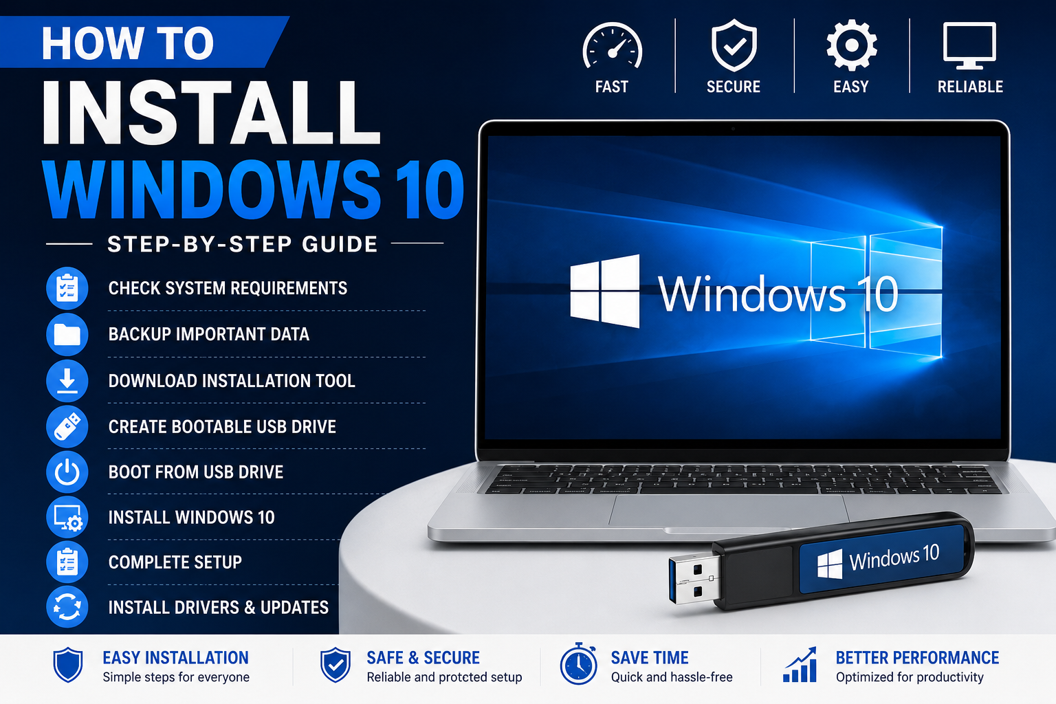 how to install Windows 10