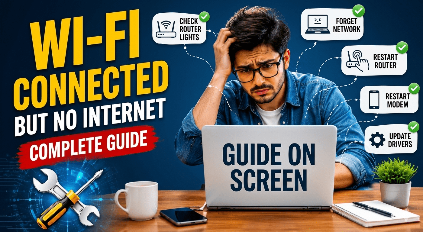 Wi-Fi Connected but No Internet: Complete Troubleshooting Guide